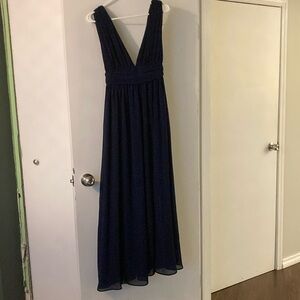 Lulus dress navy blue size small, worn once excellent condition